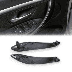 BMW F30 F32 interior door handle replacement kit in black 2-piece front set